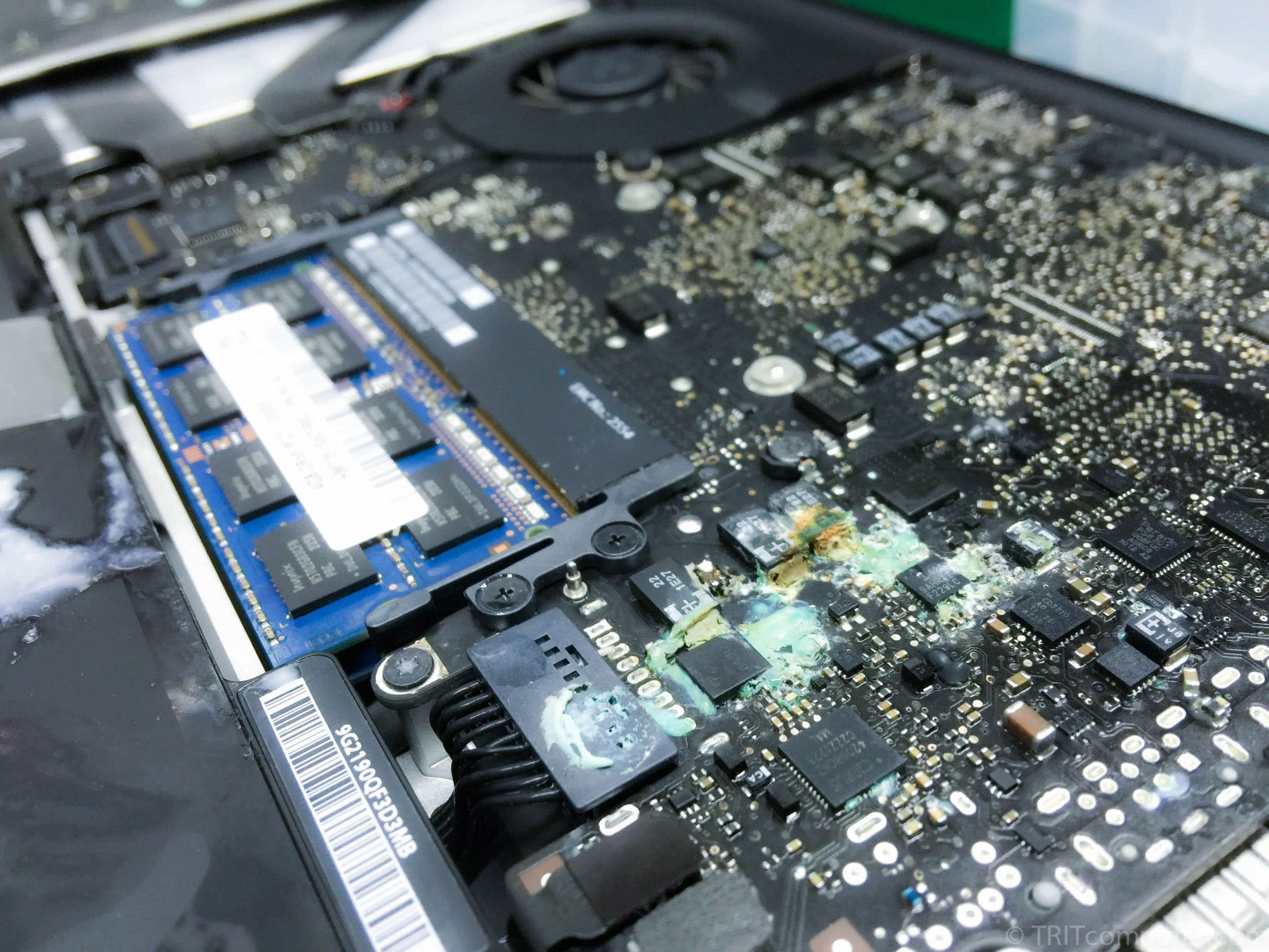 Reparatur eines Laptops